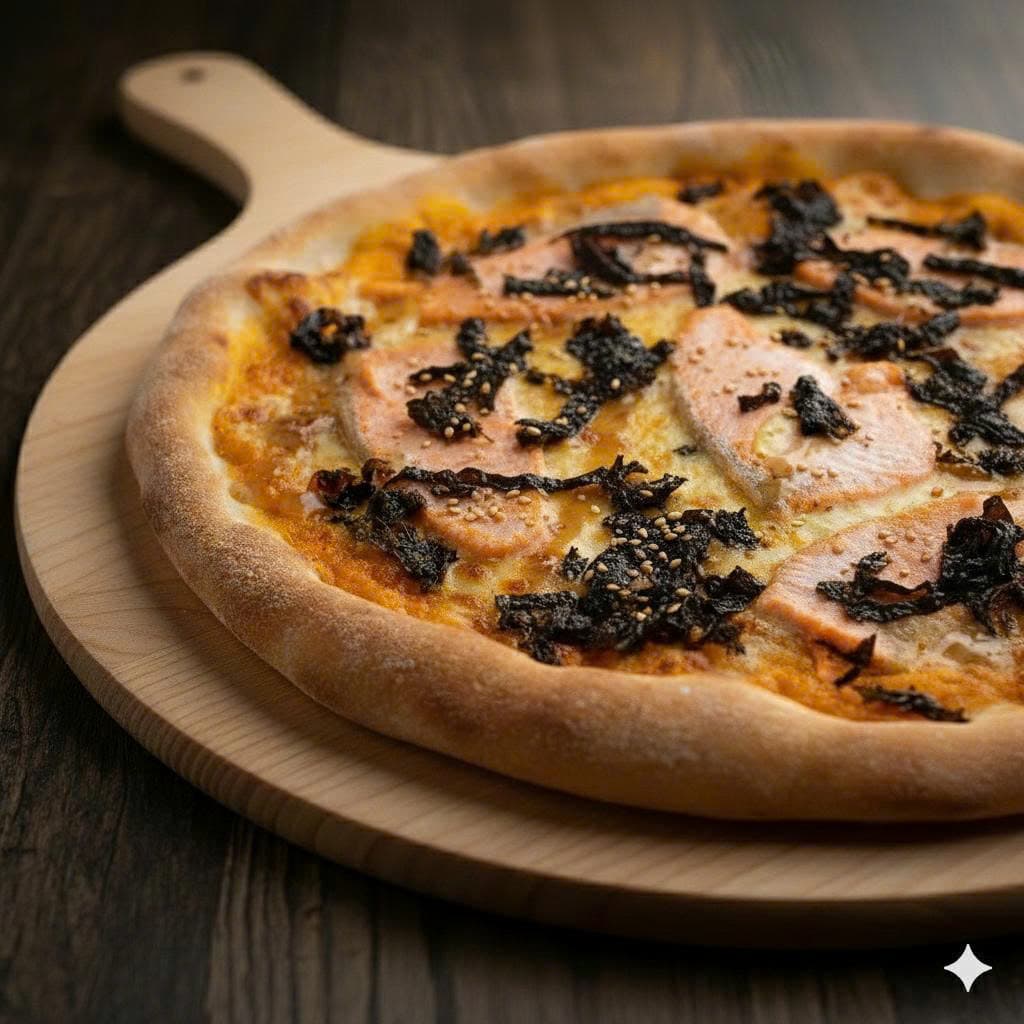 Baked Salmon Pizza